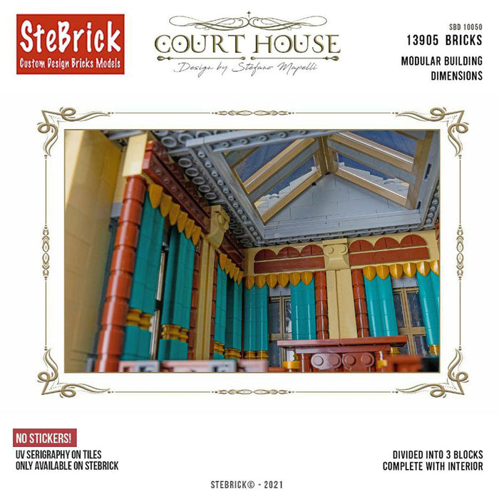 MOC-77106 The Court House Building Blocks DIY Small Particle Model without Stickers(13905PCS ） enginediyshop