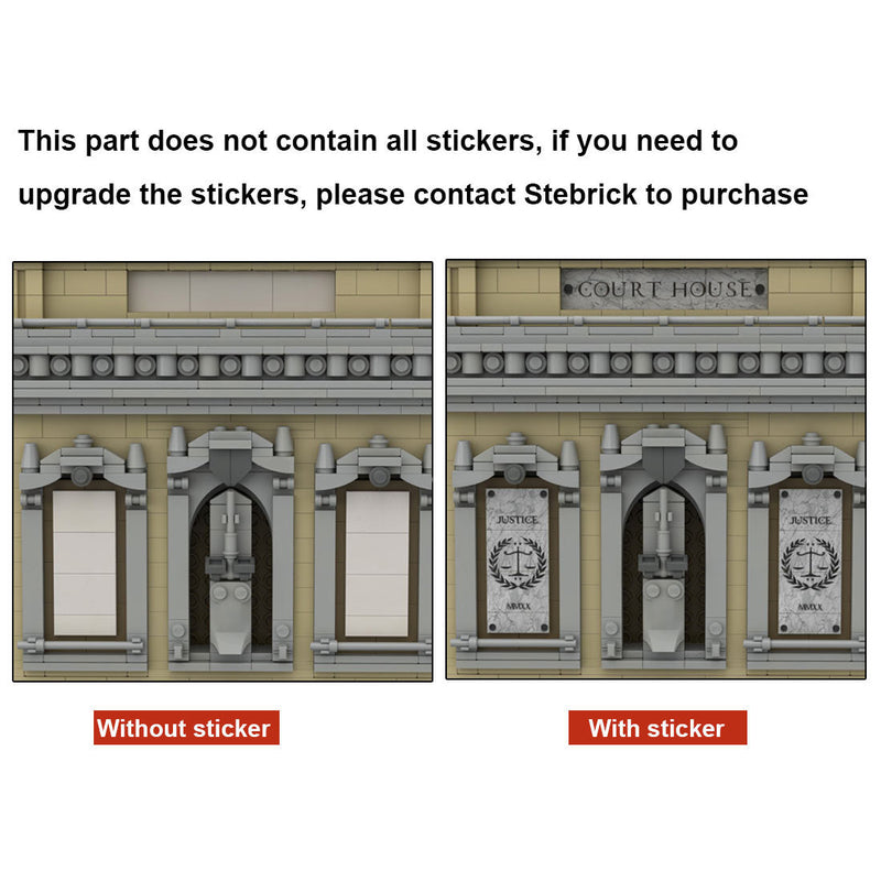 MOC-77106 The Court House Building Blocks DIY Small Particle Model without Stickers(13905PCS ） enginediyshop