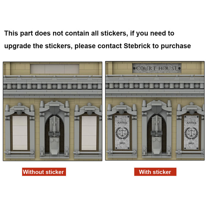 MOC-77106 The Court House Building Blocks DIY Small Particle Model without Stickers(13905PCS ） enginediyshop