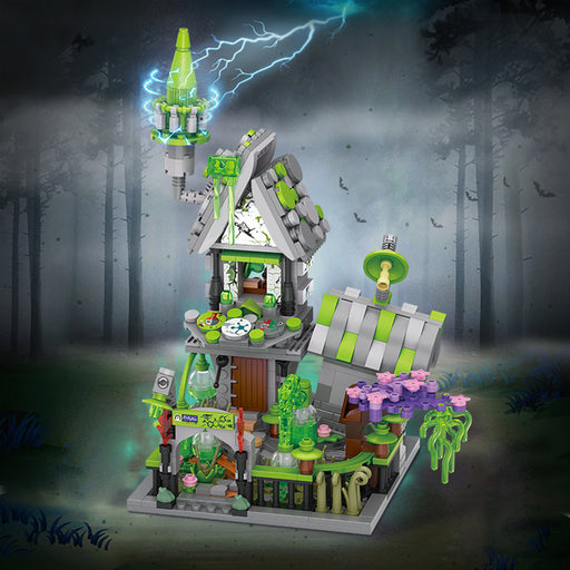 Halloween Mad Green House Building Blocks Set(758PCS) enginediyshop