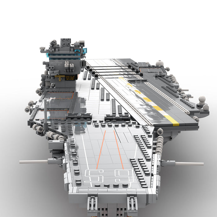 Mocsage 1/350 UCS USS Enterprise CVN-65 Nuclear-powered Aircraft Carrier Military Model Building Blocks Set (4941PCS) enginediyshop