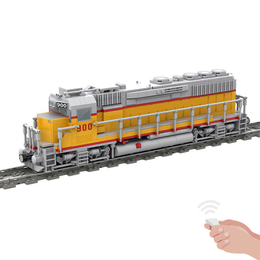 MOC-180032 GP40 4-axle Diesel Electric Locomotive Train DIY Assembly Toy Building Blocks Set ( Speed Control Dynamic Version/1146PCS) enginediyshop