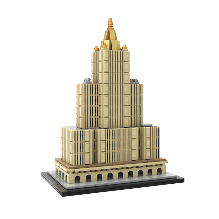 MOC-239057 1/800 Scale Street Scene MOC New York Landmark Architecture Building Blocks Set-1096PCS enginediyshop