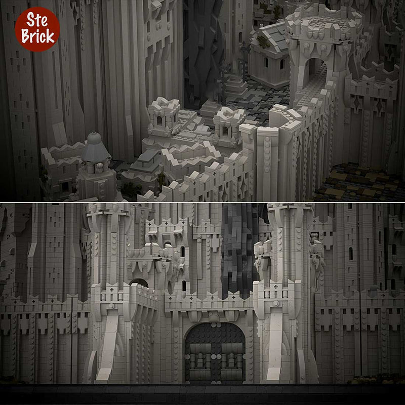 MOC -The Seven rings - Part A Super Large Building Block MOC Kit (99548PCS) enginediyshop