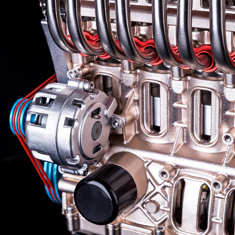 TECHING Inline-4-Zylinder-Automotor Modellbausatz - Bauen Sie Ihren Eigenen Funktionierenden Motor 7