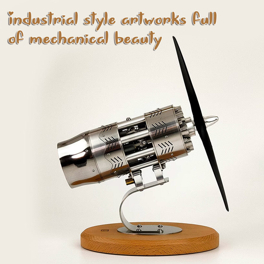 16-Cylinder Swash Plate Stirling Engine Model Aircraft Mechanical Engi ...