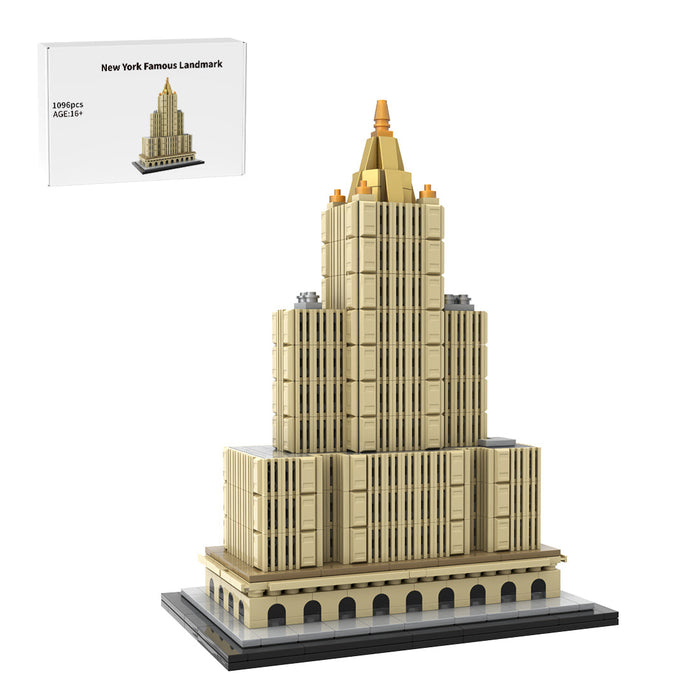 MOC-239057 1/800 Scale Street Scene MOC New York Landmark Architecture Building Blocks Set-1096PCS enginediyshop