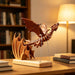 Wooden Western Mythical Creature Model – Articulated Gothic Fantasy Desktop Sculpture enginediyshop