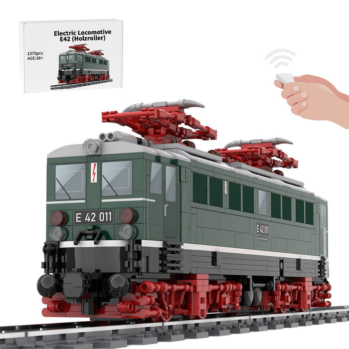 MOC-133607 Electric Locomotive E42 (Holzroller) Model Building Blocks Set (Speed Control Dynamic Version/1375PCS) enginediyshop