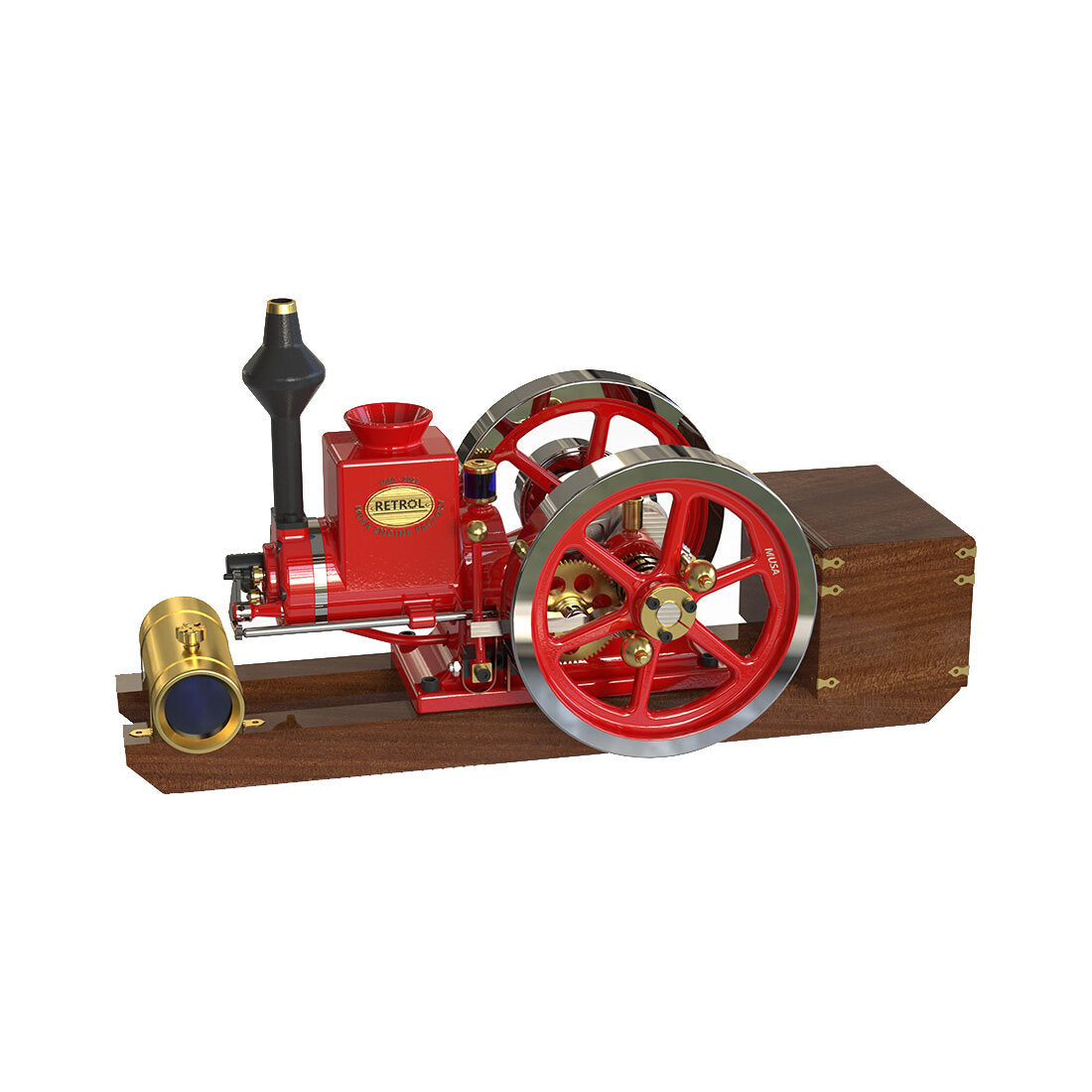 Hit And Miss Engine Model Kit – HM-01 4-Stroke Mini Working Engine That Runs On Gasoline, Educational Science Project For Adults