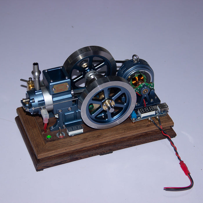 ENJOMOR Vintage Horizontal 4-Stroke Gas Engine Model enginediyshop