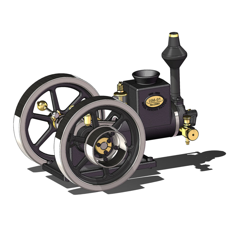 RETROL ENGINE HM-01 7cc Engine 4-stroke Horizontal Hit and Miss Internal Combustion Engine Model enginediyshop