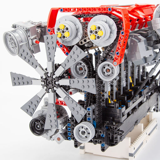 Turbocharged Engine Building Blocks Set, Inline 6-Cylinder...