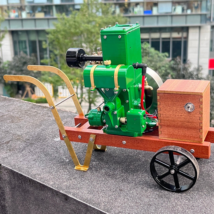 RETROL & OKMO L-D Miniature Single-Cylinder 4-Stroke Stationary Gasoline Engine Model 100th Anniversary Edition enginediyshop