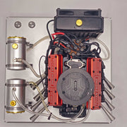 All-in-One Aluminum Alloy Base Starter Kit For TOYAN FS-V800WGP Engine Model Includes Ignition Set Water Cooling Set Battery and Charger enginediyshop