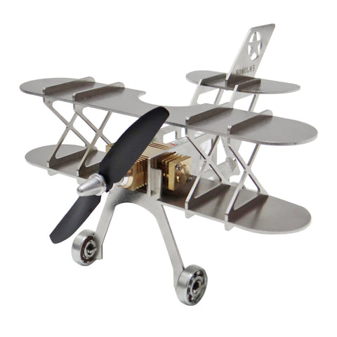 ENJOMOR Metal Stirling Airplane Model Set STEAM Science Education Toy Boutique Decoration enginediyshop