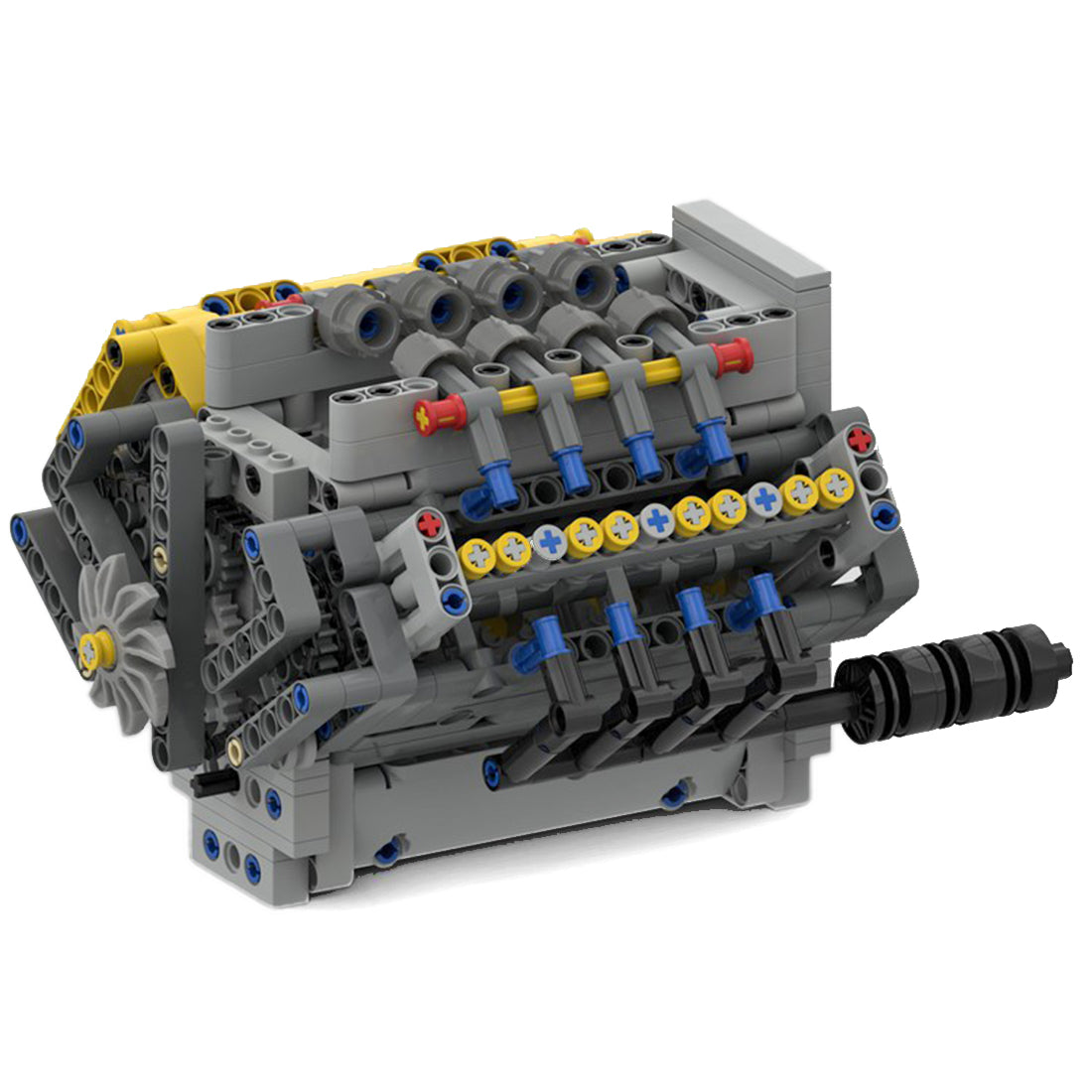 Build Your Own V8 Engine - MOC54607 Crossplane V8 Engine Bricks ...