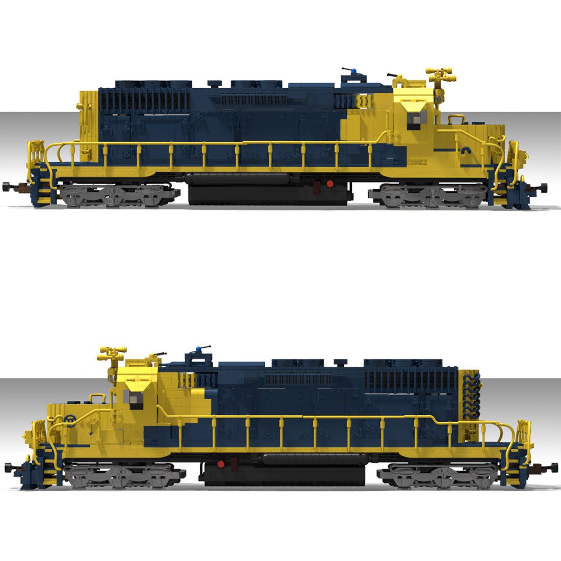 ATSF 5134 Diesel Locomotive Model Building Blocks Set 3573PCS