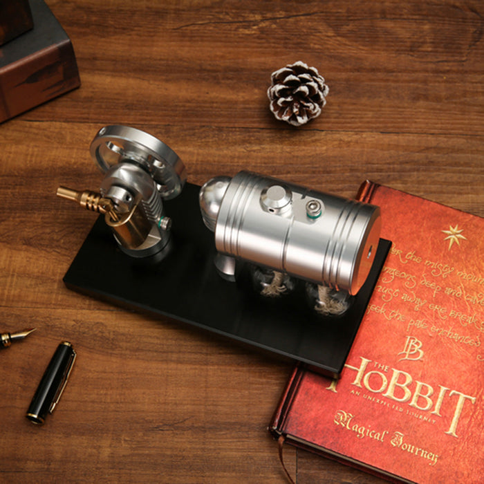 Mini Steam Engine Model with Heating Boiler and Alcohol Lamp ...