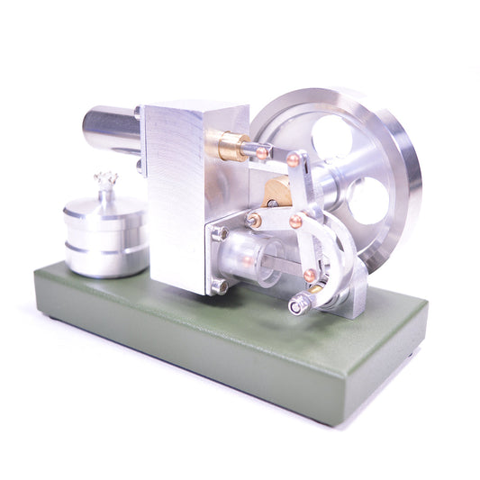 ENJOMOR Mini Hot Air Stirling Engine α-type External Combustion Engine Model Physics Science Experiment Educational Collection Toy enginediyshop