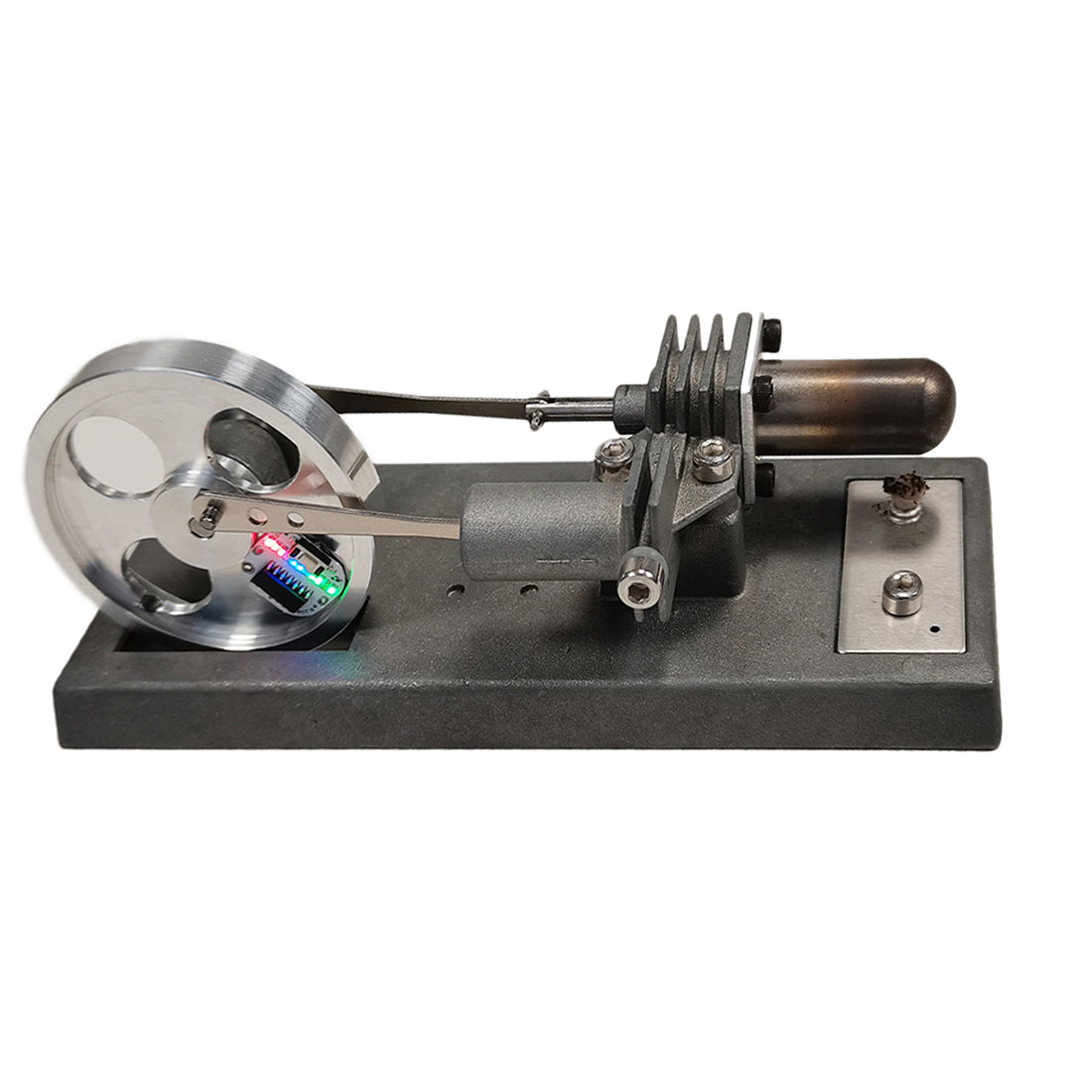 γ-Type Vintage DIY Stirling Engine Model Kit with Luminous Flywheel Science Experiment Educational Toy - Enginediy Customized - enginediy
