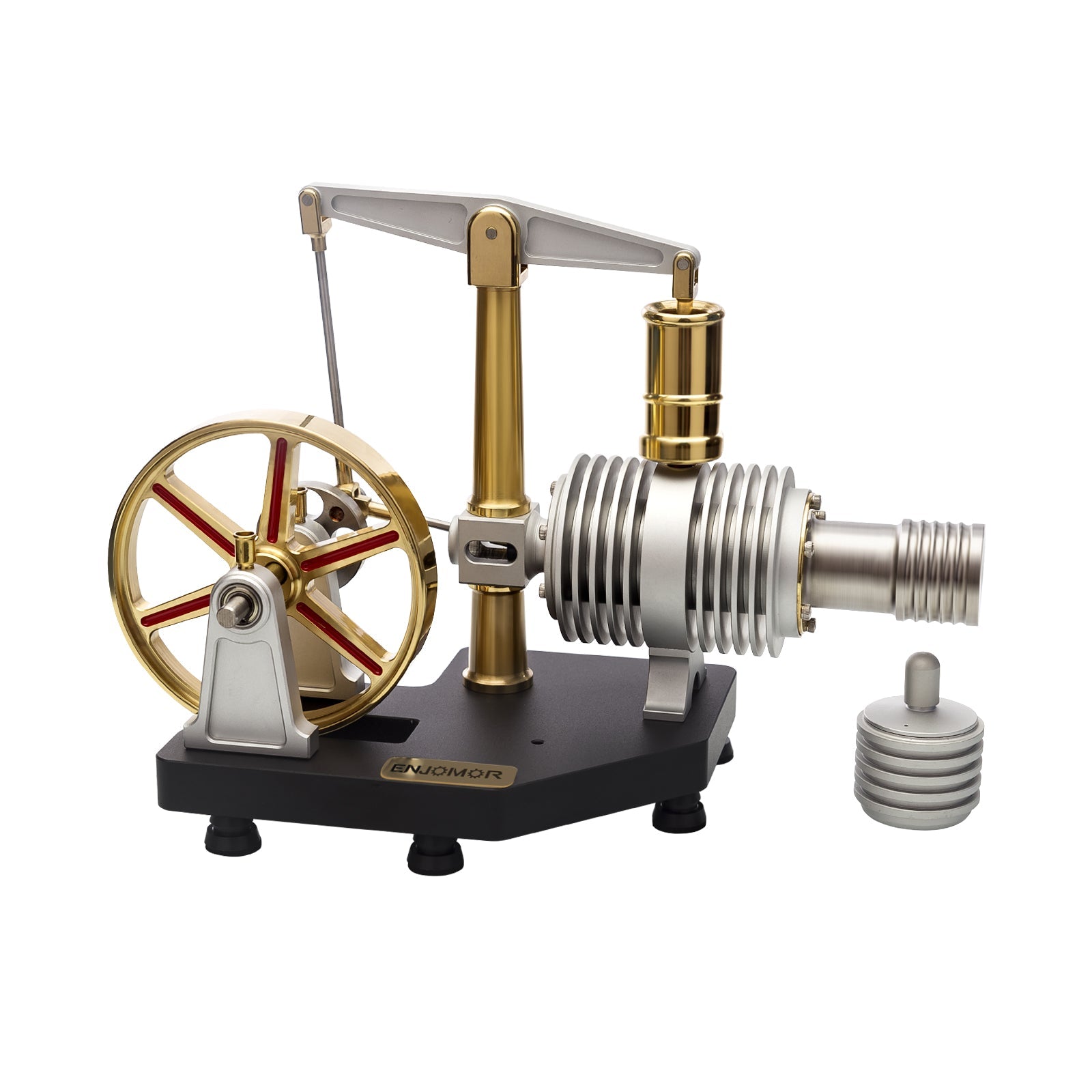 ENJOMOR Full Metal Stirling Engine Model Steam Science Educational Engine Toy