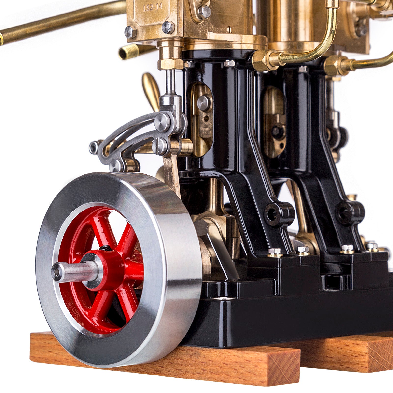 KACIO LS2-14 2 Cylinders Reciprocating Retro Steam Engine Model for Model Ship Model Boat Above 80cm enginediyshop