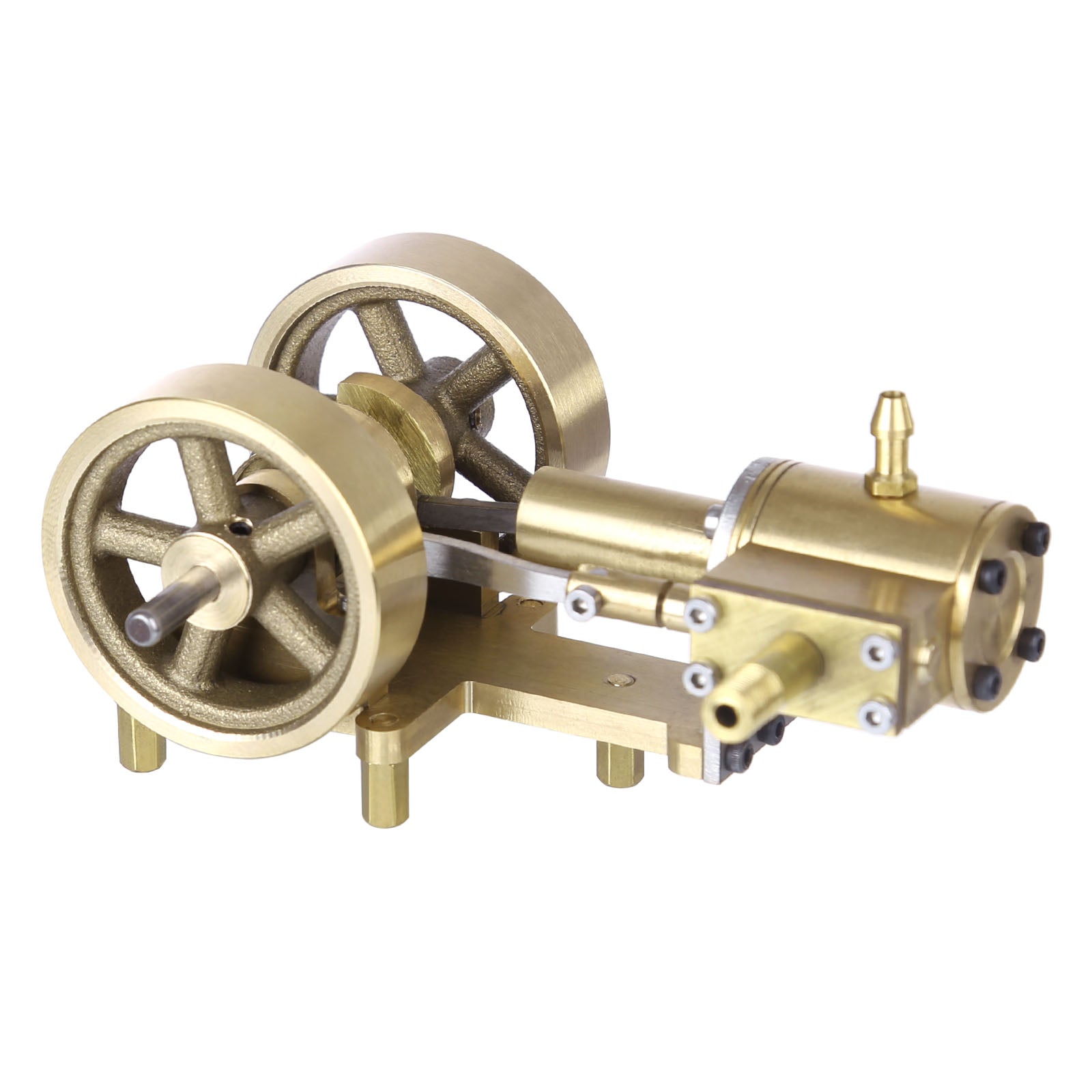 Tractor Head Shape Double Flywheel Steam Engine Model enginediyshop