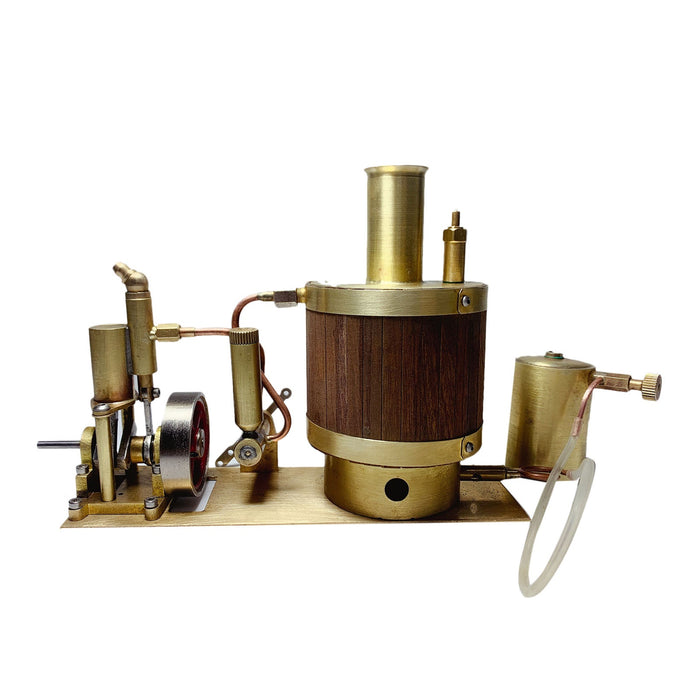 Mini Single-cylinder Steam Engine Set with Boiler for Model Ship withi ...