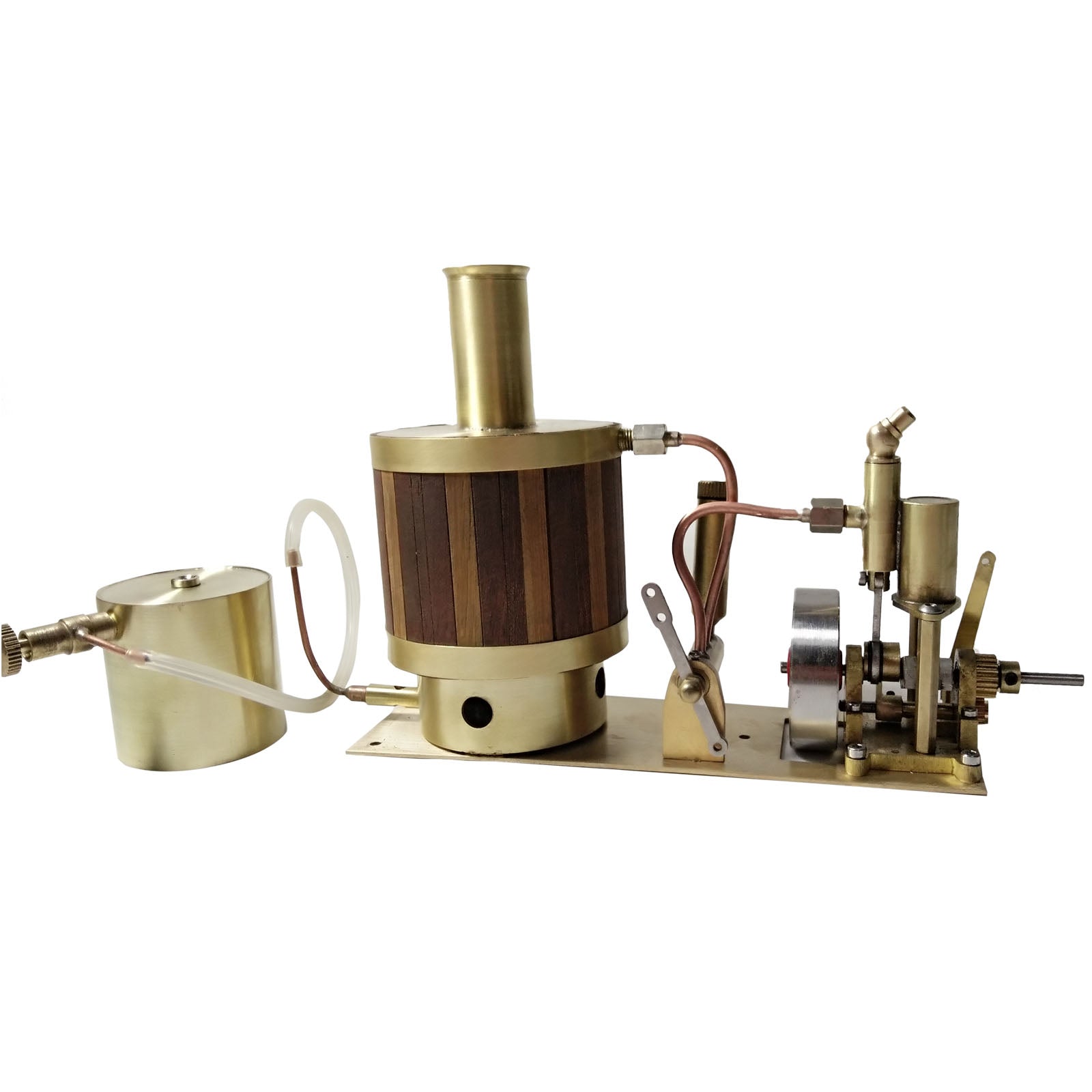 Merlin Steam Engine Mini Mini Single-cylinder Steam Engine Set with Boiler for Model Ship withi ...