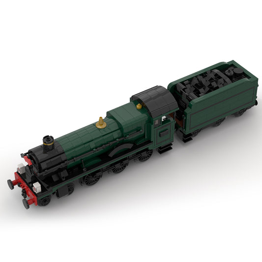MOC-117927 GWR 8W Hall Class "Kinlet-Hall" Steam Locomotive Building Blocks Set 1009PCS