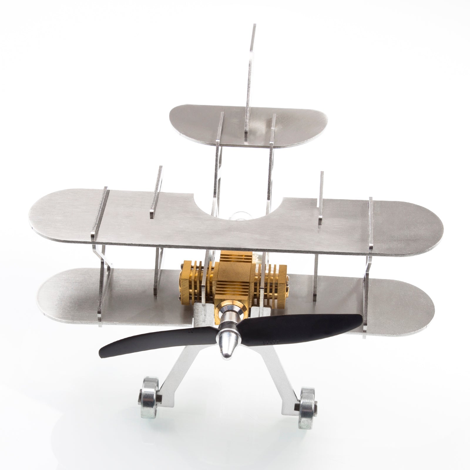 ENJOMOR Metal Stirling Airplane Model Set STEAM Science Education Toy Boutique Decoration enginediyshop