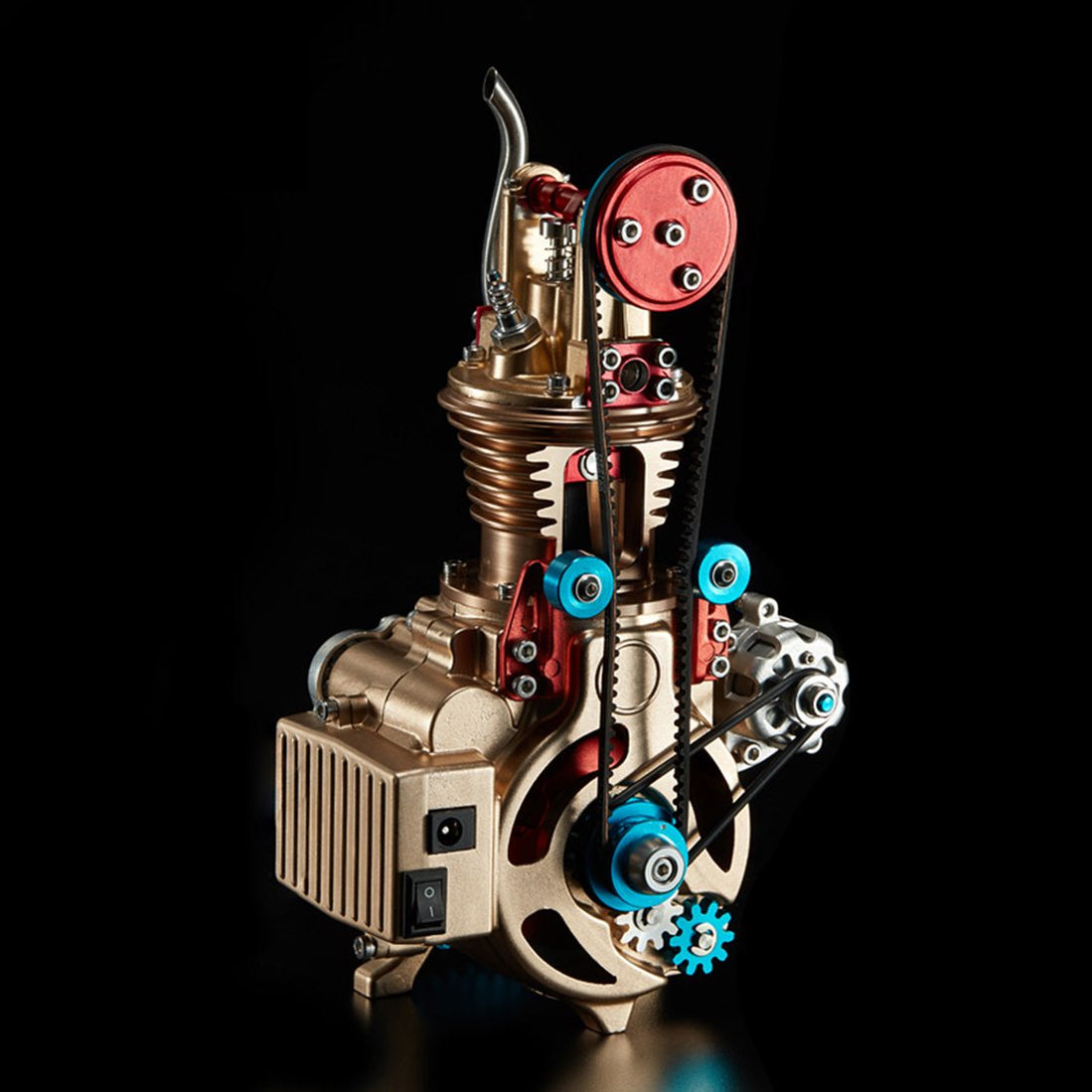 Basic Engine Modles TECHING Single-cylinder Car Engine Model Kit that Works - enginediyshop