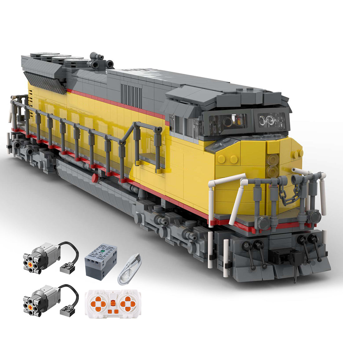 MOC-125310 EMD-SD90/43MAC Union Pacific Train Model Building Block Set 2241PCS