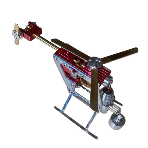 ENJOMOR Metal Stirling Helicopter Engine Model Kits γ-shape Hot-air Stirling Engine STEAM Science Education Toy enginediyshop