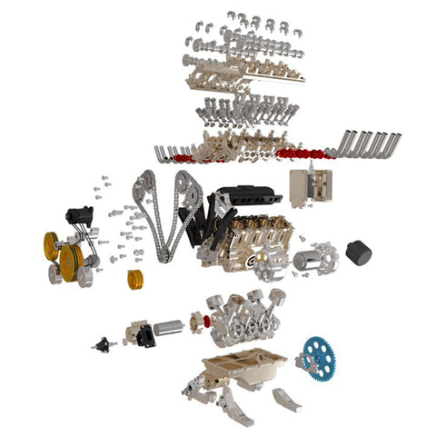 TECHING V8 Engine Model Kit