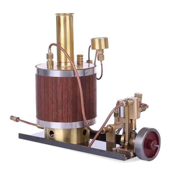 Mini Steam Engine Model Kit  Set with Steam Engine Boiler and Base - Enginediy - enginediy