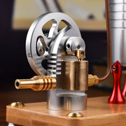 Retro All-metal Vertical Steam Engine Model enginediyshop