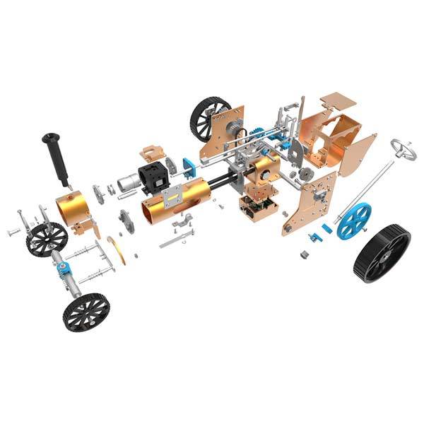 Steam Car Engine Assembly Kit Full Metal Car Engine DIY Build Kit for Gift Collection - enginediy