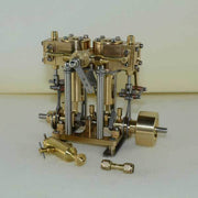 2 Cylinder Marine Steam Engine Reciprocating All Copper Steam Engine Gift Collection - enginediy