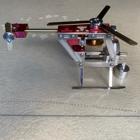 ENJOMOR Metal Stirling Helicopter Engine Model Kits γ-shape Hot-air Stirling Engine STEAM Science Education Toy enginediyshop