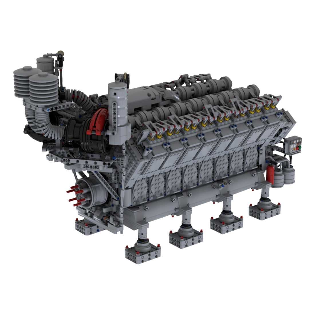 cat 3616 v16 diesel engine model building blocks  