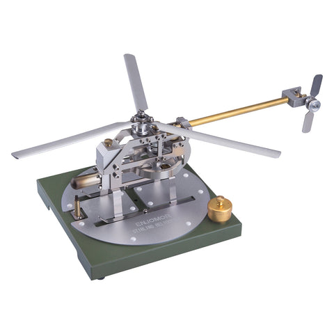 ENJOMOR DIY Assembly Stem Educational Toy Metal Stirling Helicopter Model Kit Gamma Hot Air Stirling Engine Model enginediyshop