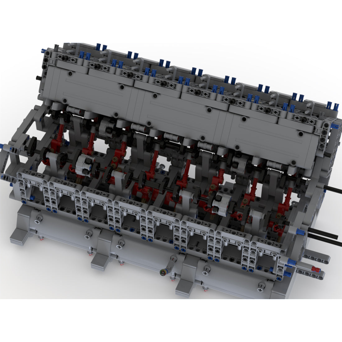 V16 Diesel Engine Model Building Blocks Set MOC-73232-Enginediyshop ...