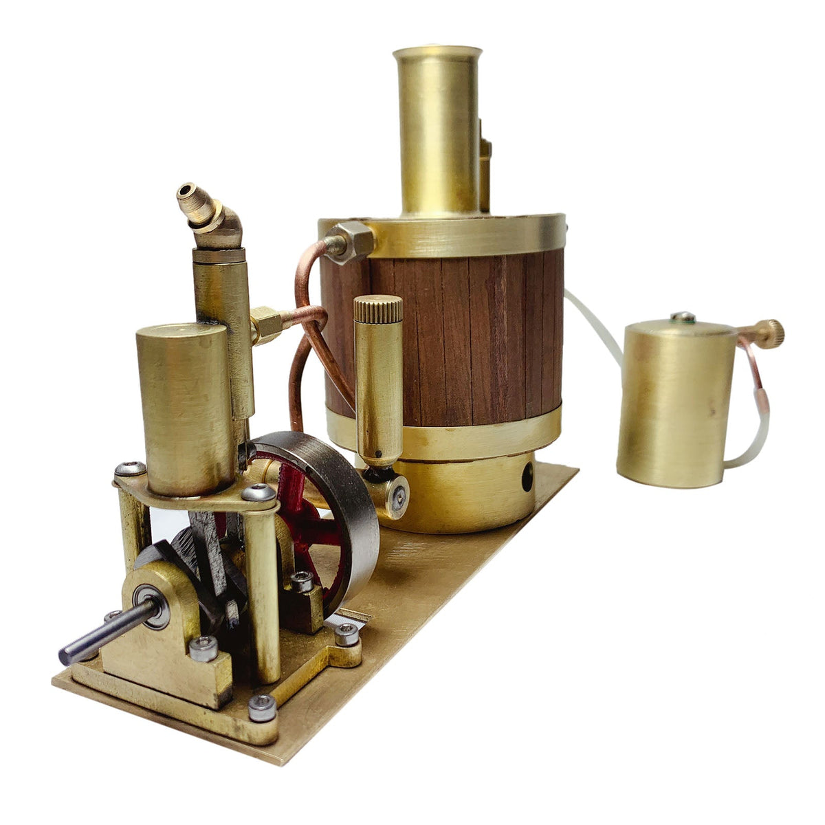 Mini Single-cylinder Steam Engine Set with Boiler for Model Ship withi ...