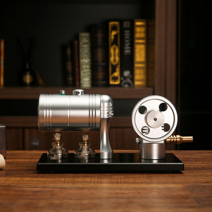 Mini Steam Engine Model with Heating Boiler and Alcohol Lamp ...