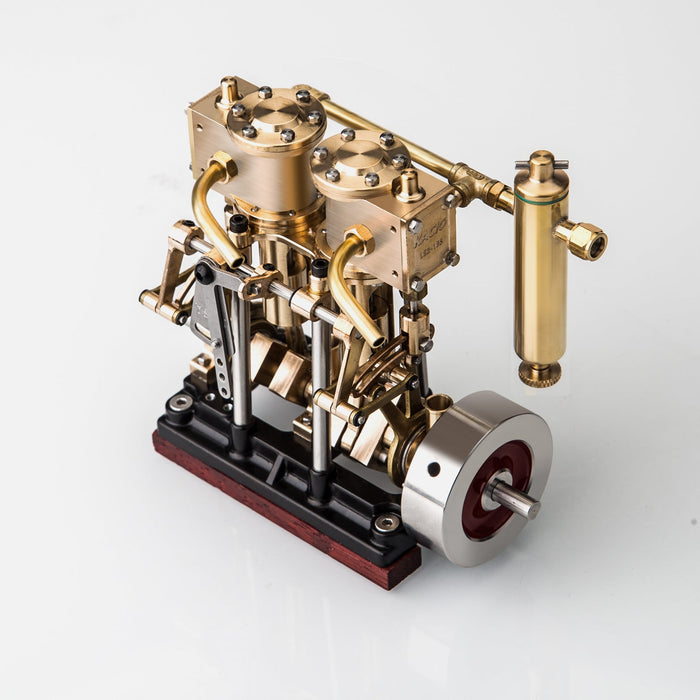 KACIO LS2-13S Vertical Two-cylinder Marine Engine Steam Engine Model w ...