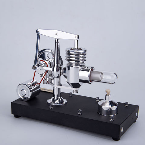 ENJOMOR Metal Balance Hot-air Stirling Engine Model with LED Lighting Set Educational Toys Gifts enginediyshop