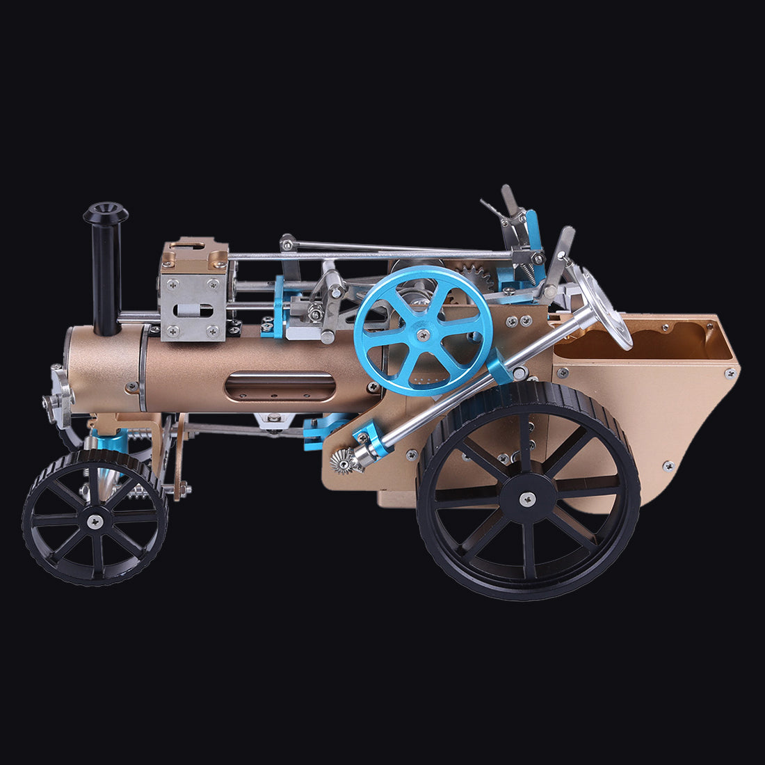 All-metal Craftsmen Electric Steam Car Model Simulation High Challenge Assembled Toy enginediyshop